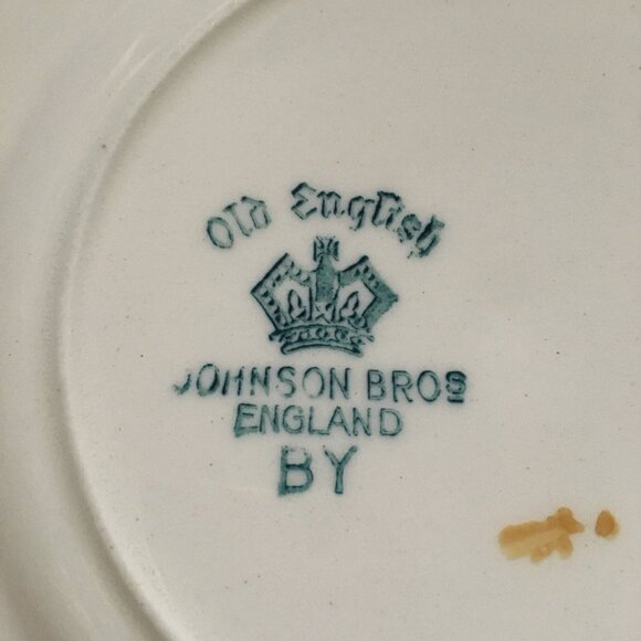 Vintage Old Staffordshire Johnson Bros England MARLOW Dessert Plate #5 - Picture 5 of 7
